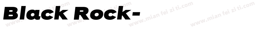 Black Rock字体转换